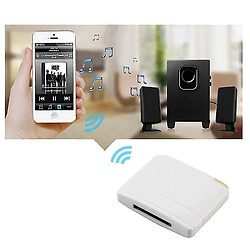 Universal Adaptateur audio pour récepteur de musique Bluetooth A2DP pour haut-parleur dock iPod 30 broches.