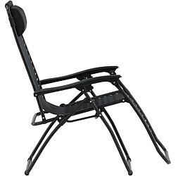 Acheter Venture Home Fauteuil relax de jardin pliant en aluminium Noir.