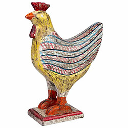 Acheter Figurine Décorative Alexandra House Living Bois de manguier Coq 15 x 41 x 31 cm