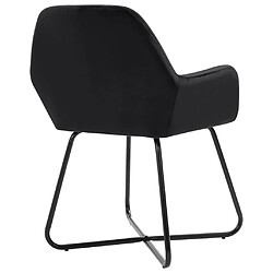 Acheter vidaXL Chaises à manger lot de 4 Noir Velours