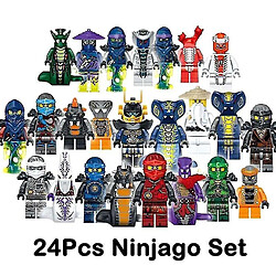 Universal Ensemble de 24 pcs ninjago mini figurines kai jay sensei wu maître de construction