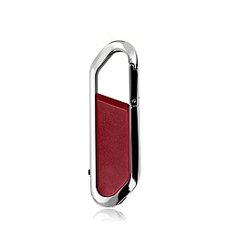 Wewoo Clé USB MicroDrive 8 Go USB 2.0 Clés USB créatives en métal mousqueton U Disk Rouge