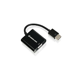 iogear GVC311 adaptateur et connecteur de câbles HDMI VGA + 3.5mm + Micro-USB Noir 