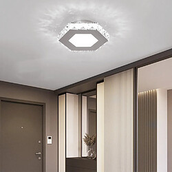 Stoex Lustre Led Lampe de Plafond en Cristal Plafonnier Moderne Blanc Froid Pour Chambre À Coucher Salle À Manger Couloir Cuisine