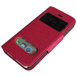 Housse Etui iPhone 5C Rose Folio Fenêtre