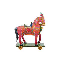 Figurine Décorative Romimex Cheval 86 x 100 x 28 cm 