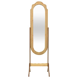 vidaXL Miroir sur pied 45,5x47,5x160 cm bois d'ingénierie