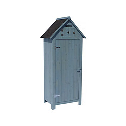 Habitat Et Jardin Armoire de jardin Cabanon - 77 x 54.5 x 179 cm - Bleu ciel 