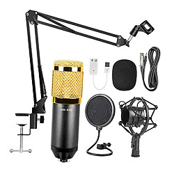 BM-800 Microphone À Condensateur Kit PC Streaming Cardioïde Micro USB Câble Filtre à la diffusion pour Baladeur