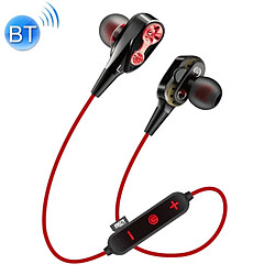 Wewoo Écouteur Bluetooth Casque d'écoute sport v5.0 MG-G23 avec 4 haut-parleurs rouge 