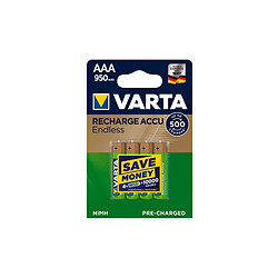 Varta Piles rechargeable à l\'infini NiMH Micro AAA 950mAh Blister (Pack de 4) 56683 101 