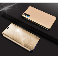 Etui en PU  surface miroir d'or fenêtre d'affichage pour Huawei P20 