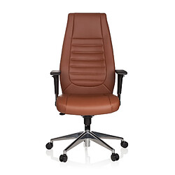 Chaise de bureau / fauteuil de bureau VITORO cuir synthétique marron hjh OFFICE