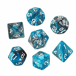 Jeu de dés REBEL RPG - Bicolore - Bleu Acier