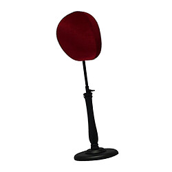 Chapeau de table ajustable support de présentoir de chapeau de perruque de mannequin vin rouge pas cher