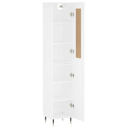 Acheter Maison Chic Buffet,Meuble de Rangement,commode pour salon,Cuisine Blanc 34,5x34x180 cm Bois d'ingénierie -MN93001