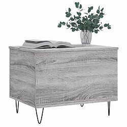 Avis vidaXL Table basse Sonoma gris 60x44,5x45 cm Bois d'ingénierie