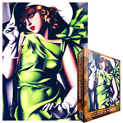 Avis Eurographics Jeune Fille en Vert by Tamara De Lempicka Puzzle (1000 pièces)