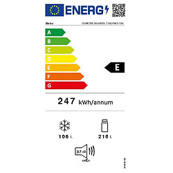 Réfrigérateur combiné 60cm 316l nofrost - B3RCNE364HXB - BEKO