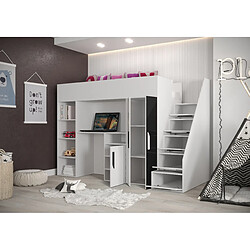 Avis Abiks Meble PARTY 14 Lit superposé 247/165/120 (blanc/gris)