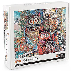 Universal 1000pcs Owl Painting Yigsaw Learning Enseignement éducatif Assemblage de jouets en puzz pas cher