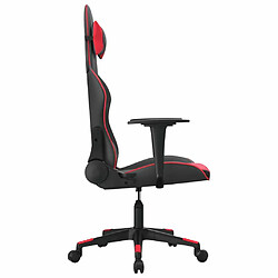 Acheter Maison Chic Chaise de jeu, Chaise gaming de massage, Fauteuil gamer d'ordinateur,Chaise de Bureau Noir et rouge Similicuir -GKD22306