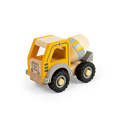 Bigjigs Toys Jouet de mini camion mélangeur en bois 