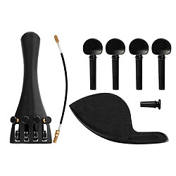 Avis Violon Cordier Mentonnière Endpin Piquets Violon DIY Pièces Accessoires 1: 4