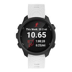 Wewoo Bracelet pour montre connectée de en silicone Smartwatch Garmin Forerunner 245 blanc