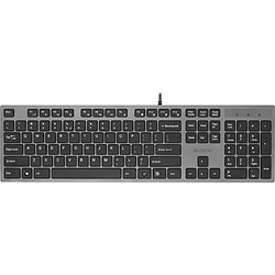 A4Tech KV-300H X-SLIM filaire graphite-noir US (KV300HUSB) A4Tech KV-300H X-SLIM Clavier filaire graphite-noir US (KV300HUSB)