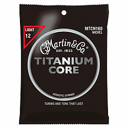 MTCN160 TITANIUM CORE Light 12/55 Martin Strings