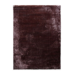 Thedecofactory TENDREMENT - Tapis uni tout doux marron foncé en polyester 120x160 