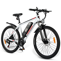 Avis Vélo Électrique SAMEBIKE SY26 FT - Moteur 350W Batterie 36V10AH Autonomie 35KM Freins à Disque Mécaniques - Blanc