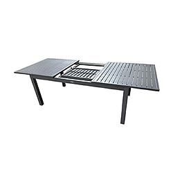 Acheter Mes Ensemble table 180/240 cm + 6 chaises + 2 fauteuils en aluminium gris