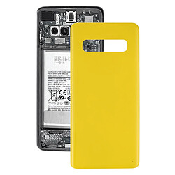 Wewoo Coque Arrière de Batterie pour Galaxy S10 Jaune 