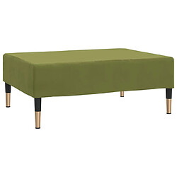 vidaXL Repose-pied Vert clair 78x56x32 cm Velours