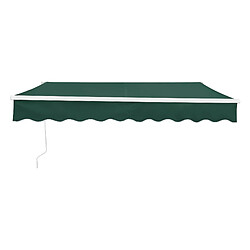 Helloshop26 Store banne avec manivelle 250 x 200 cm vert foncé 03_0008302