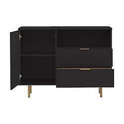 Bestmobilier Monica - buffet - noir - 107 cm