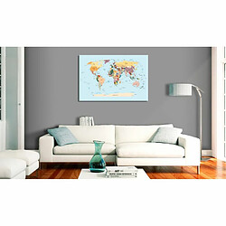 Paris Prix Tableau Imprimé World Map : Travel with Me 40 x 60 cm