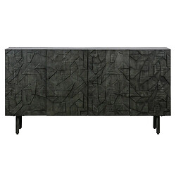 Bepurehome COUNTER - Buffet sculpté en bois noir