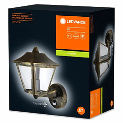 Ledvance ENDURA CLASSIC TRADITION UP SENSOR Applique Extérieure Alu E27 - Noir/Or