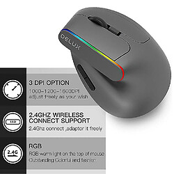 Acheter Universal souris sans fil 2.4 g de souris optiques de jeu vertical ergonomique souris 1600 dpi pour ordinateur portable informatique