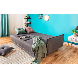 Bestmobilier Lena - canapé 3 places convertible - avec coffre - en tissu style scandinave