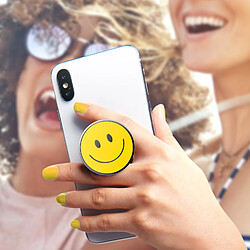 Avis PopGrip Smartphone Maintien et Support Vidéo Design smiley jaune PopSockets