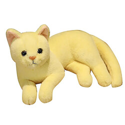 Universal Homemiyn Cat Doll mignon en peluche de fille en peluche fille ragdoll drague cadeau d'anniversaire (30x15x20cm) (jaune) 