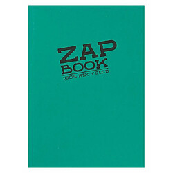 Clairefontaine 3355C Carnet Encollé Zap Book - 160 Feuilles Papier Croquis 100% Recyclé - A5 14,8x21 cm 80g - Couleur de Couverture Aléatoire (4 coloris vifs possible)