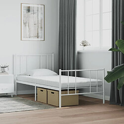 vidaXL Matelas en mousse blanc 90x190 cm 7 zones dureté 20 ILD