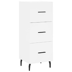 Maison Chic Buffet,Meuble de Rangement,commode pour salon,Cuisine Blanc 34,5x34x180 cm Bois d'ingénierie -MN95644 pas cher