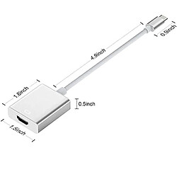 Avis iLike HD2 USB-C Plug to HDMI 4K Femelle Audio & Vidéo Câble Adaptateur 10 cm - Convertisseur Blanc