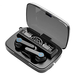 NC CL24390-TWS M19 Bluetooth Earbud, casque sans fil, annulation de bruit, stress de basse, casque de jeu de sport avec micro LED Pow 